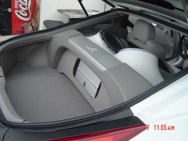Nissan 350z fiberglass subwoofer box #2