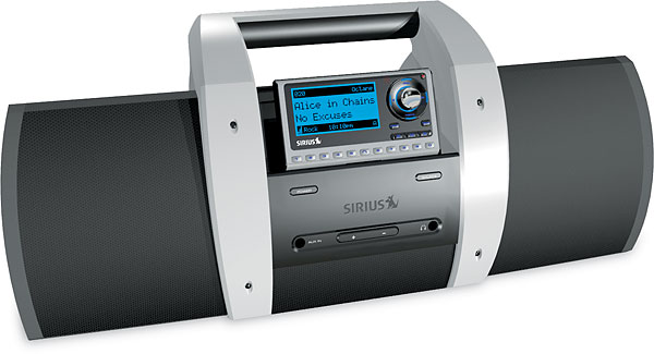 Sirius Satellite Radio SUBX1 Sportster 4 Boom Box