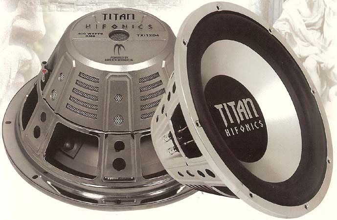 Hifonics TXi12S4 / TXi12D4 Titan 12 Inch 400 RMS Single 4 Ohm / Dual 4 Ohm Subwoofer