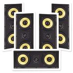 Pinnacle KLCR-TP 6 1/2" 3-Element 2-Way LCR with Dual Kevlar Woofers- 5 Pack