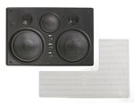 Pinnacle Super-K555 Dual 5 1/4" 5-Element 200-Watt In-Wall Center Channel Speaker with Kevlar Cones